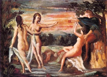 Le jugement de Paris Paul Cézanne Nu impressionniste Peinture à l'huile